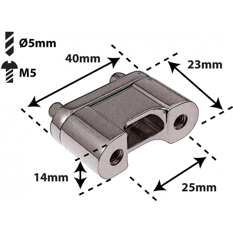 STOB4 - Parte Contraria Die Cast "Deluxe" Sistema Bordonero 25mm - Imagen 2